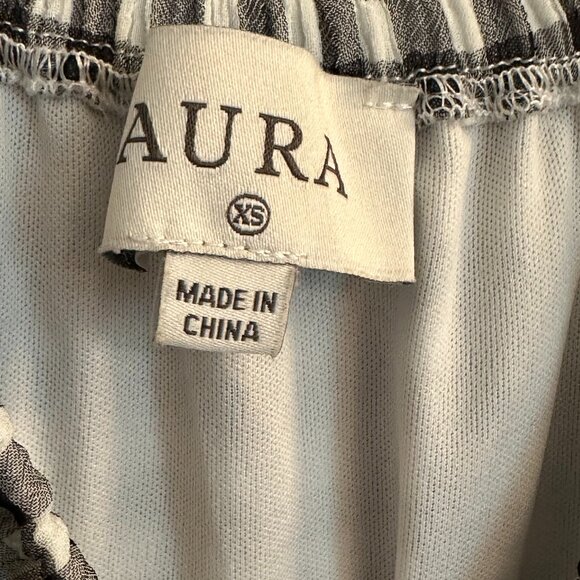AURA Checkered Tiered Dress Size XS - Picture 2 of 8